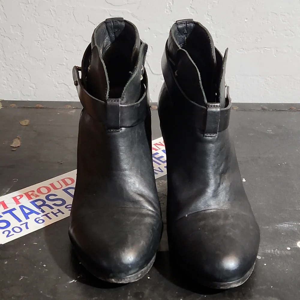RAG&BONE 37.5 Harrow Leather Bootie